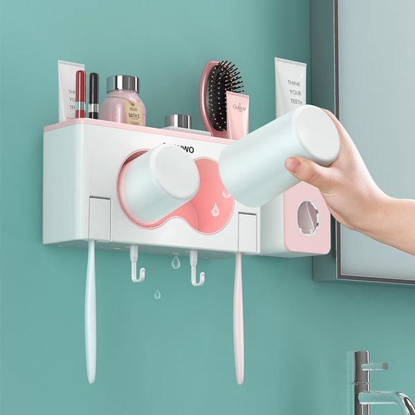 toothbrush holders bathroom accessories set holder automatic toothpaste dispenser multi-function cup rack
toothbrush holders bathroom accessories set holder automatic toothpaste dispenser multi-function cup rack