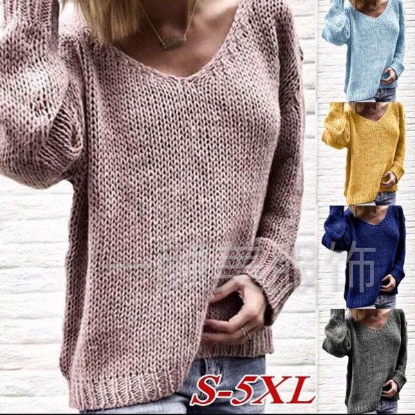 women's sweaters 2021 spring women casual streetwear v-neck long sleeve loose knitted jumpers female pullovers winter clothes 3xl, White;black
women's sweaters 2021 spring women casual streetwear v-neck long sleeve loose knitted jumpers female pullovers winter clothes 3xl, White;black