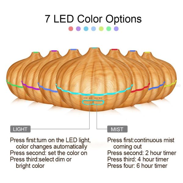 humidifiers 550ml cold mist sprayer air humidifier aromatherapy essential oil purifier with 7 colors led lights for office home
humidifiers 550ml cold mist sprayer air humidifier aromatherapy essential oil purifier with 7 colors led lights for office home