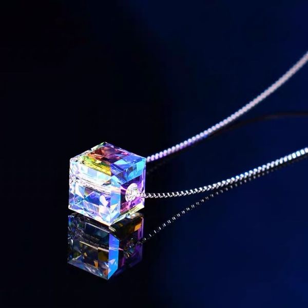 fashion trend simple light luxury sugar crystal necklace women's korean s925 sterling silver necklace, Black
fashion trend simple light luxury sugar crystal necklace women's korean s925 sterling silver necklace, Black
