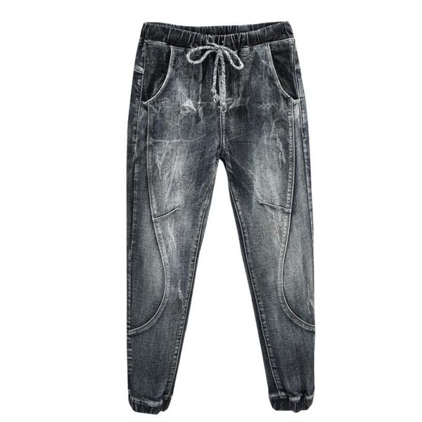 men's jeans joggers jean men motorcycle streetwear drawstring elastic waist ruched pants leisure riding male plus size 42,035, Blue
men's jeans joggers jean men motorcycle streetwear drawstring elastic waist ruched pants leisure riding male plus size 42,035, Blue