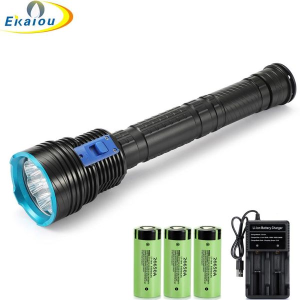flashlights torches 9xxm-l2 led professional waterproof diving scuba light underwater 200m dive torch lamp with 3x26650 battery &
flashlights torches 9xxm-l2 led professional waterproof diving scuba light underwater 200m dive torch lamp with 3x26650 battery &
