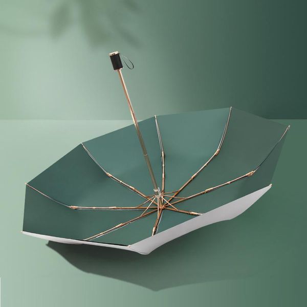 umbrellas double layer silver coating umbrella titanium sunny upf50+ men&women paraguas plegable resistente al viento 
umbrellas double layer silver coating umbrella titanium sunny upf50+ men&women paraguas plegable resistente al viento