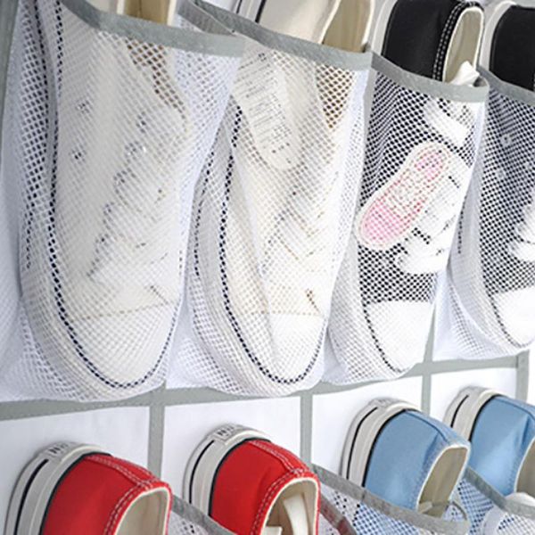 storage bags 1pc 24 pocket nylon cloth mash bag home shoes bracket door wall hanging organizer space saving closet rack
storage bags 1pc 24 pocket nylon cloth mash bag home shoes bracket door wall hanging organizer space saving closet rack