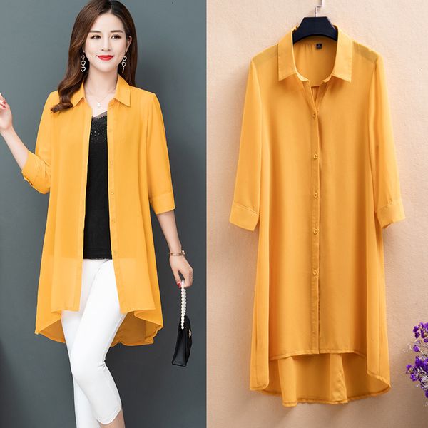 2021 new women's chiffon shirt and blouse thin long coat plus size 4xl summer sun protection clothing female sunscreen shirts y38 62xw, White
2021 new women's chiffon shirt and blouse thin long coat plus size 4xl summer sun protection clothing female sunscreen shirts y38 62xw, White