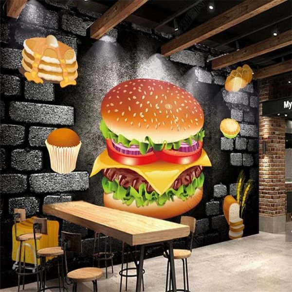 wallpapers 3d stereo brick wall black burger background wallpaper bakery fast food restaurant industrial mural
wallpapers 3d stereo brick wall black burger background wallpaper bakery fast food restaurant industrial mural