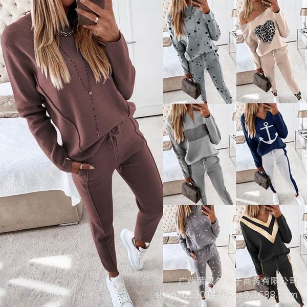 women's tracksuits 2021 european and american high-neck long-sleeved pocket trousers casual two-piece fall/winter sweater women, Gray
women's tracksuits 2021 european and american high-neck long-sleeved pocket trousers casual two-piece fall/winter sweater women, Gray