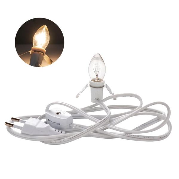 smart home control led lights 2m power cord cable with transparent light bulb eu/us plug adapter switch wire for holiday ornaments household
smart home control led lights 2m power cord cable with transparent light bulb eu/us plug adapter switch wire for holiday ornaments household
