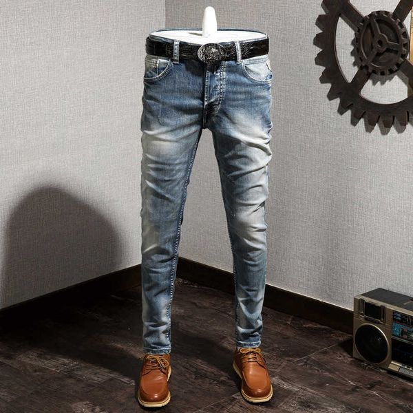 2020 skinny jeans homme elastic waist stretch pants streetwear mens denim ripped jeans mens x0621, Blue
2020 skinny jeans homme elastic waist stretch pants streetwear mens denim ripped jeans mens x0621, Blue