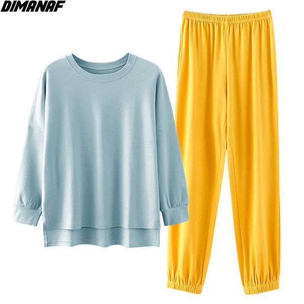 women two piece set suit pants summer o-neck cotton home wear lady tees spring casual solid female clothes 210531, White
women two piece set suit pants summer o-neck cotton home wear lady tees spring casual solid female clothes 210531, White