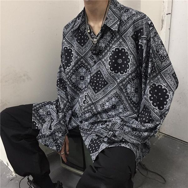women's jackets chic harajuku vintage bf cashew flower long-sleeved shirt jacket female autumn fashion streetwear hip-hop loose women, Black;brown
women's jackets chic harajuku vintage bf cashew flower long-sleeved shirt jacket female autumn fashion streetwear hip-hop loose women, Black;brown