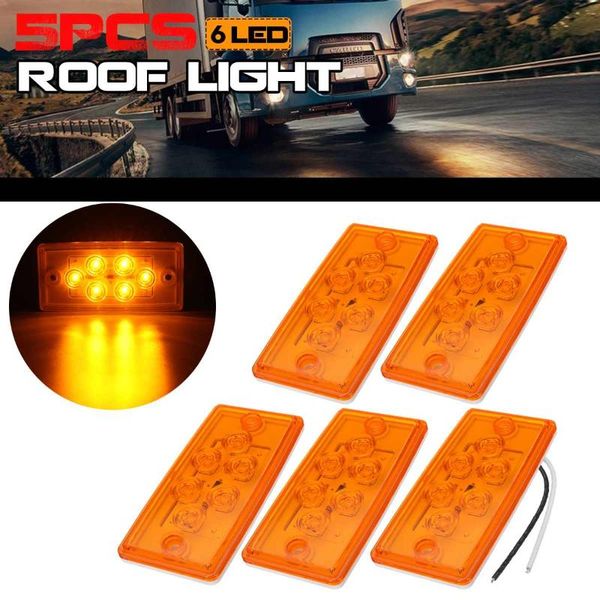 emergency lights 5pcs 12v car truck led side marker roof clearance lamps 6 leds light for trailer tractor freightliner
emergency lights 5pcs 12v car truck led side marker roof clearance lamps 6 leds light for trailer tractor freightliner