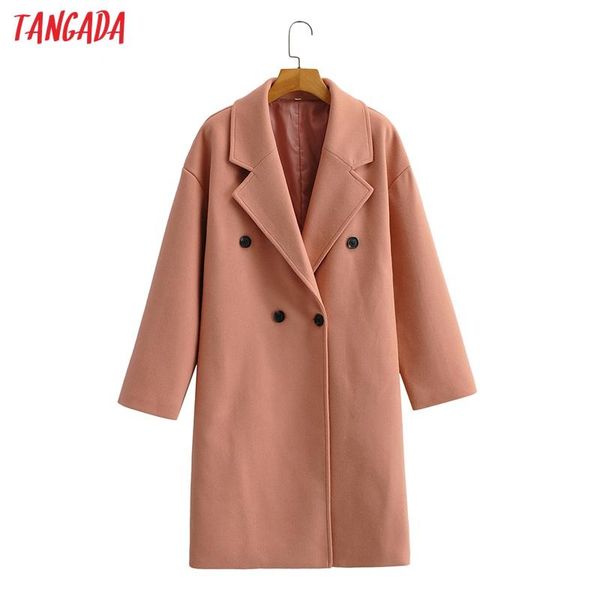 women's wool & blends tangada 2021 winter women khaki woolen coat warm thick elegant long sleeve female overcoat 1f57, Black
women's wool & blends tangada 2021 winter women khaki woolen coat warm thick elegant long sleeve female overcoat 1f57, Black