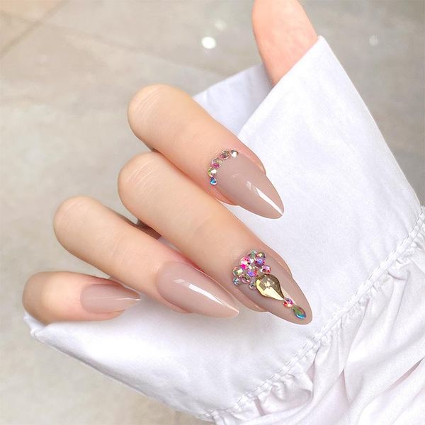 nail gel 24pcs nude color fake patch glue type rhinestones inlaid removable long paragraph fashion manicure false, Red;pink
nail gel 24pcs nude color fake patch glue type rhinestones inlaid removable long paragraph fashion manicure false, Red;pink