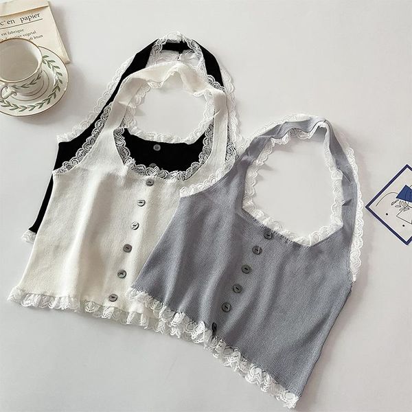 women's tanks & camis ebaihui summer tank fashion solid color crop sling vest women sleeveless lace patchwork thin sweet y2k, White
women's tanks & camis ebaihui summer tank fashion solid color crop sling vest women sleeveless lace patchwork thin sweet y2k, White