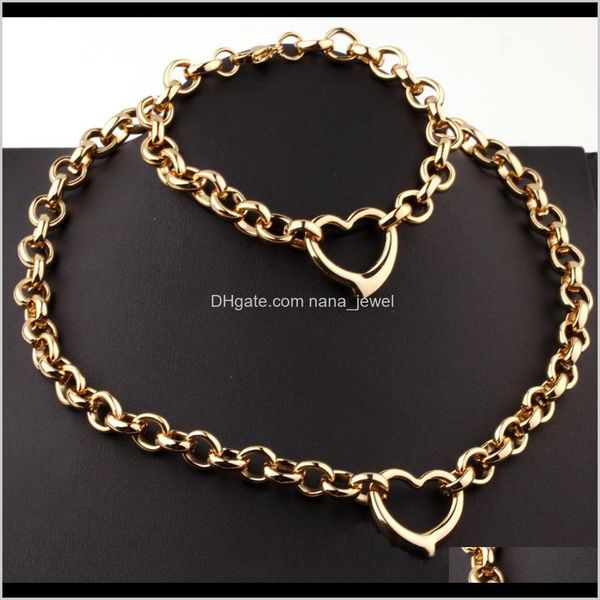 titanium steel 2pcs jewelry sets high polished o link chain heart charm necklace & bracelet women bangle gold silver wpovo ak5lv
titanium steel 2pcs jewelry sets high polished o link chain heart charm necklace & bracelet women bangle gold silver wpovo ak5lv