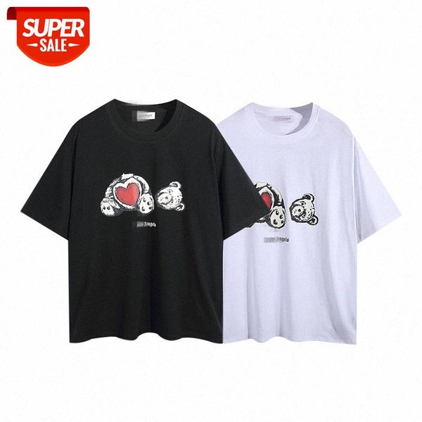 love bear print short-sleeved round neck sanskrit letters loose men's and women's t-shirt #jr7y, White;black
love bear print short-sleeved round neck sanskrit letters loose men's and women's t-shirt #jr7y, White;black