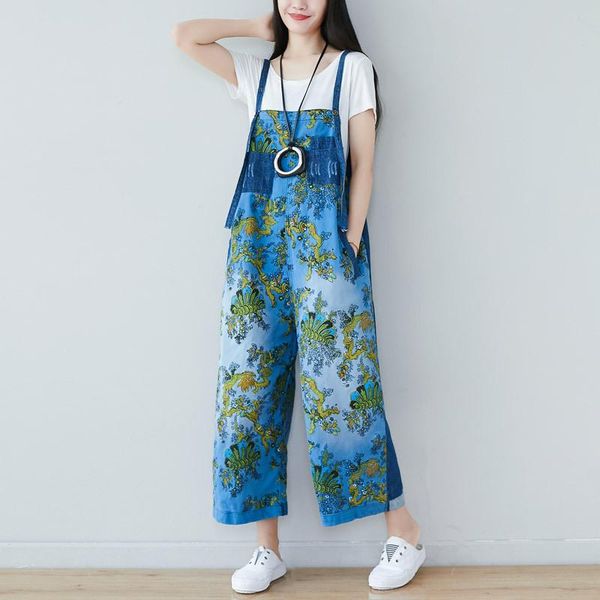 women's jumpsuits & rompers lady personality literary style denim jumpsuit women summer 2021 wide leg womens casual loose, Black;white
women's jumpsuits & rompers lady personality literary style denim jumpsuit women summer 2021 wide leg womens casual loose, Black;white