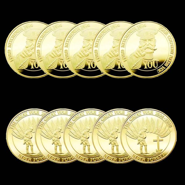 5pcs non magnetic challenge craft you never forget the graet war 1914-19118 lord kttchener gold plated army military coin
5pcs non magnetic challenge craft you never forget the graet war 1914-19118 lord kttchener gold plated army military coin