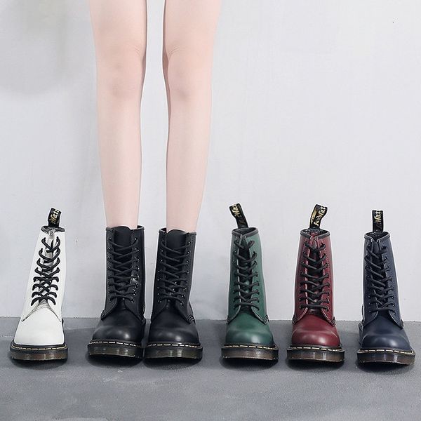 high 1460 martin british style couple men's and women's leather boots round head trend locomotive tooling sho, Black
high 1460 martin british style couple men's and women's leather boots round head trend locomotive tooling sho, Black
