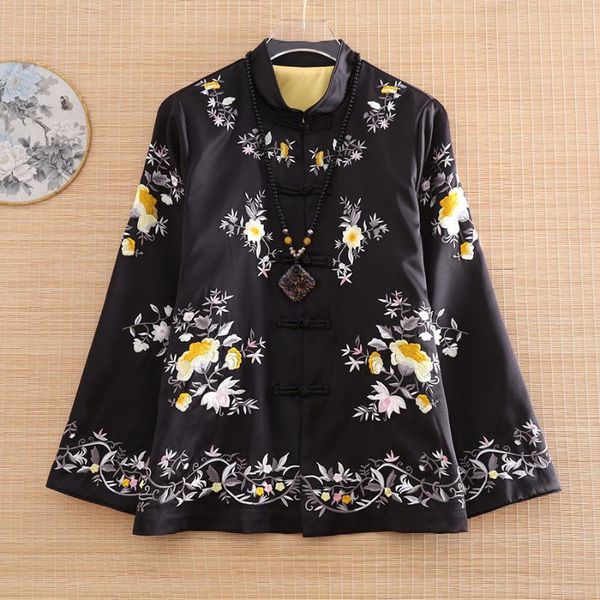 ethnic clothing women tang suit autumn embroidered chinese style vintage loose short coat lady casual jacket female s-xxl, Red
ethnic clothing women tang suit autumn embroidered chinese style vintage loose short coat lady casual jacket female s-xxl, Red