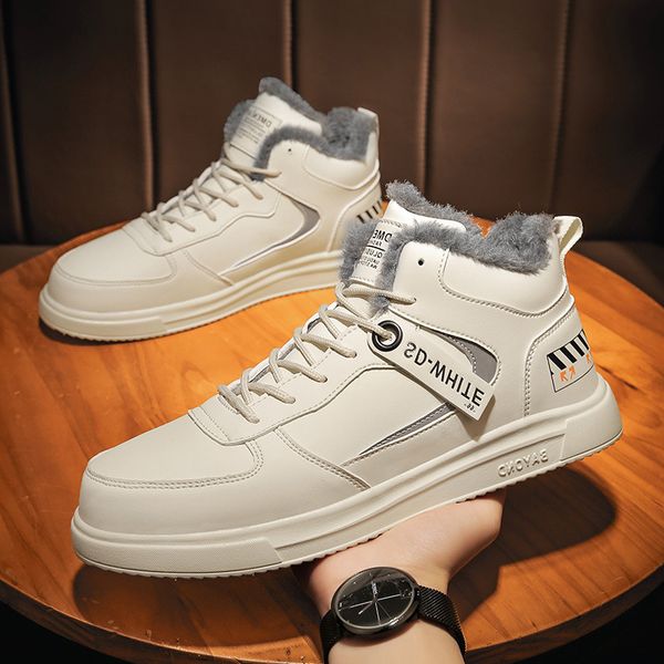shoes winter plush warm cotton men's sports leisure waterproof high board snow boots versatile trendy, Black
shoes winter plush warm cotton men's sports leisure waterproof high board snow boots versatile trendy, Black
