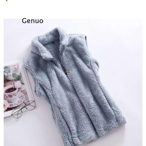 women's vests woman jacket vest double-sided coral fleece coat for women chaleco mujer, Black;white
women's vests woman jacket vest double-sided coral fleece coat for women chaleco mujer, Black;white