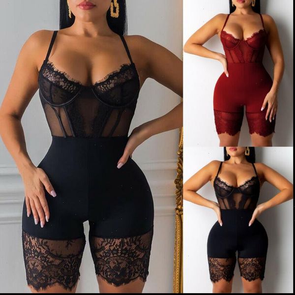 women mesh lace v neck jumpsuit bodysuit ladies party club sleeveless slim leotard drop shipping good quality, Black;white
women mesh lace v neck jumpsuit bodysuit ladies party club sleeveless slim leotard drop shipping good quality, Black;white