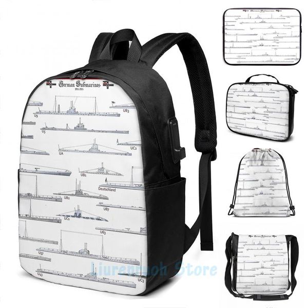 backpack funny graphic print german submarines usb charge men school bags women bag travel laptop
backpack funny graphic print german submarines usb charge men school bags women bag travel laptop