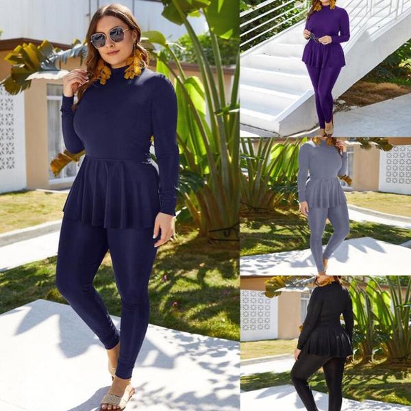 women's swimwear muslim plus size black conservative sunscreen sports swimsuit high neck long sleeve diving one-piece, White;black
women's swimwear muslim plus size black conservative sunscreen sports swimsuit high neck long sleeve diving one-piece, White;black