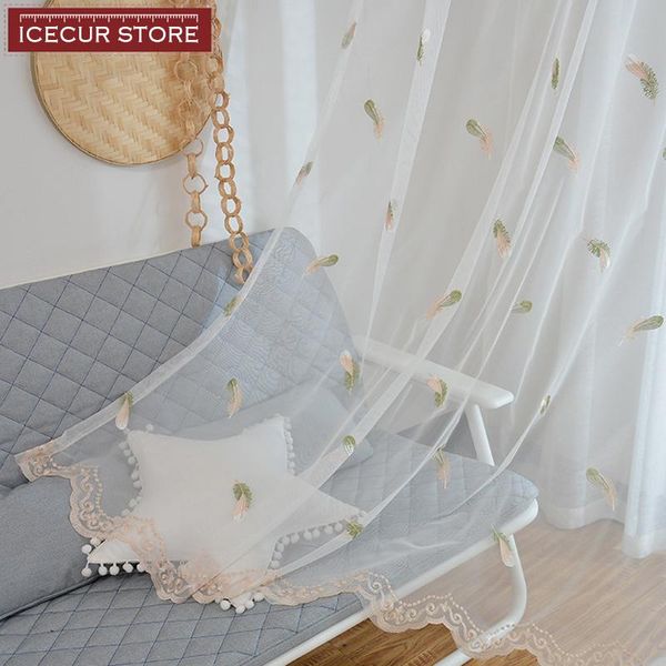 curtain & drapes icecur exquisite feather embroidered voile tulle curtains for kids bedroom living room breathable and transparent window
curtain & drapes icecur exquisite feather embroidered voile tulle curtains for kids bedroom living room breathable and transparent window
