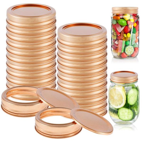 storage bottles & jars 24 set canning lids mason jar 70 mm bands leak proof regular mouth split-type tinplate gold/rose
storage bottles & jars 24 set canning lids mason jar 70 mm bands leak proof regular mouth split-type tinplate gold/rose