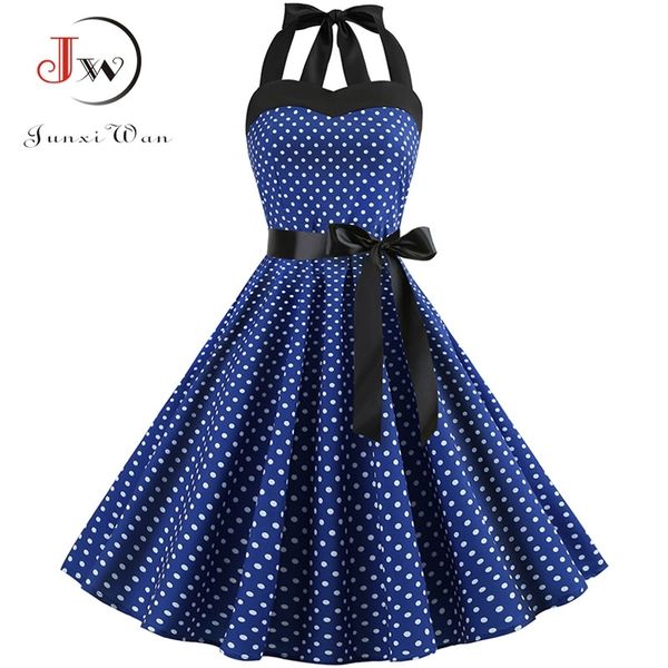 halter party dress retro polka dot hepburn vintage 50s 60s pin up rockabilly dresses robe plus size elegant midi dress 210316, Black;gray
halter party dress retro polka dot hepburn vintage 50s 60s pin up rockabilly dresses robe plus size elegant midi dress 210316, Black;gray