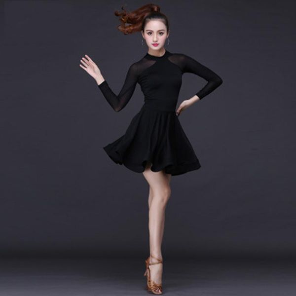 stage wear latin dance skirt woman practice dress 2021 performance dresses ballroom tango competition for women, Black;red
stage wear latin dance skirt woman practice dress 2021 performance dresses ballroom tango competition for women, Black;red
