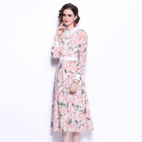 summer vintage floral print midi dress boho long sleeve turn down collar flower print female casual es 210531, Black;gray
summer vintage floral print midi dress boho long sleeve turn down collar flower print female casual es 210531, Black;gray