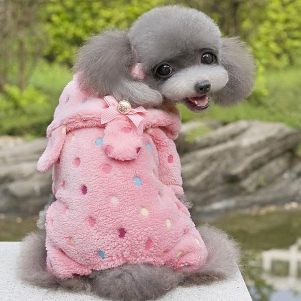 dog apparel s puppy pet dot bow soft warm jumpsuit pajamas coat hoodie clothes costume a
dog apparel s puppy pet dot bow soft warm jumpsuit pajamas coat hoodie clothes costume a