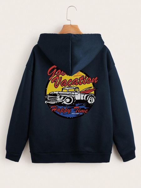 car & letter graphic zip up drop shoulder drawstring thermal lined hoodie 75n5#, White;black
car & letter graphic zip up drop shoulder drawstring thermal lined hoodie 75n5#, White;black