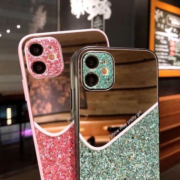 flash powder makeup mirror mobile phone case for iphone xr x xs max 7 8 plus 12 11pro 12mini fashion cell phone
flash powder makeup mirror mobile phone case for iphone xr x xs max 7 8 plus 12 11pro 12mini fashion cell phone