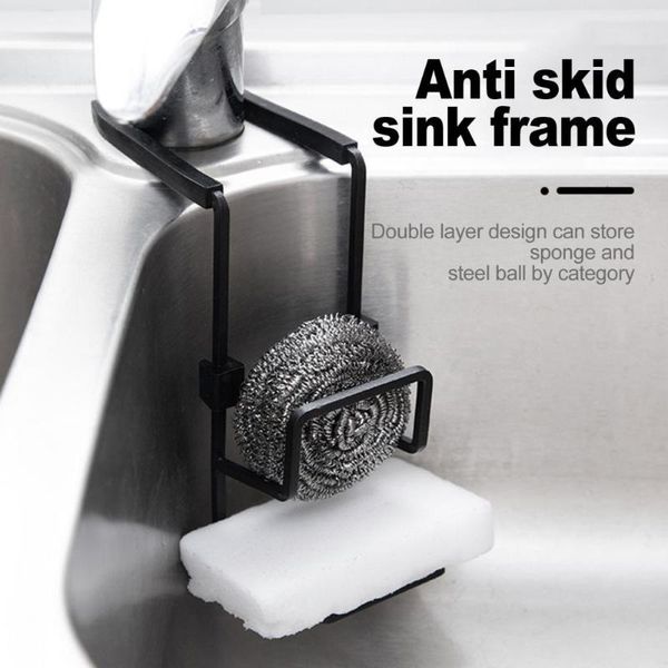hooks & rails sink sponge rack drain storage shelf hanging type iron wire ball organizer holder for kitchen utensils supplies
hooks & rails sink sponge rack drain storage shelf hanging type iron wire ball organizer holder for kitchen utensils supplies