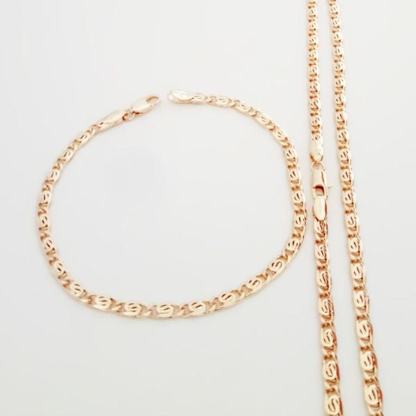 earrings & necklace fashion women jewelry sets 3mm wide rose 585 gold color link chains and bracelet, Silver
earrings & necklace fashion women jewelry sets 3mm wide rose 585 gold color link chains and bracelet, Silver