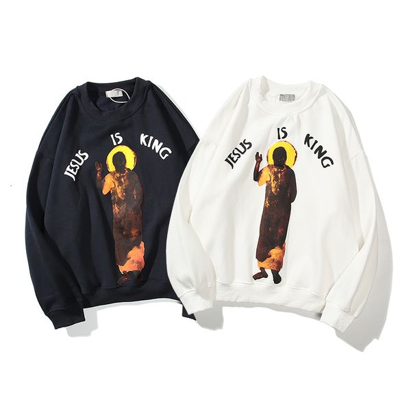 2021 new kanye west jesus rei 3d es carta velo moletom homem e mulher o-pescoo oversize streetwear com capuz hip hop hoodies yips, Black
2021 new kanye west jesus rei 3d es carta velo moletom homem e mulher o-pescoo oversize streetwear com capuz hip hop hoodies yips, Black