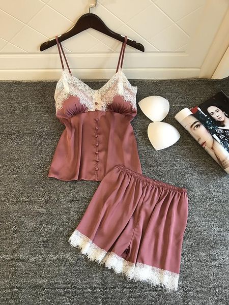 lingerie sleepwear set women sling shorts underwear lace trim satin cute pink nightwear lingerie sets lenceria, Black;red
lingerie sleepwear set women sling shorts underwear lace trim satin cute pink nightwear lingerie sets lenceria, Black;red