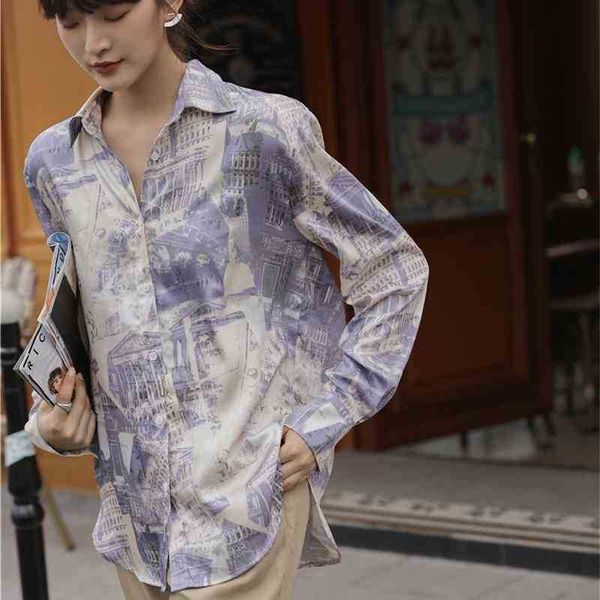women's two piece pants vintage building print long sleeve shirt and blouses purple button up fashion fall clothing x5b7, White
women's two piece pants vintage building print long sleeve shirt and blouses purple button up fashion fall clothing x5b7, White