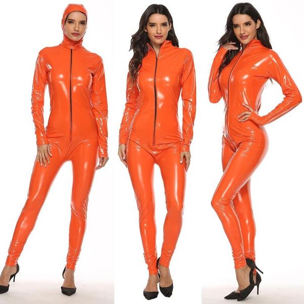 women's jumpsuits & rompers ladies women pu leather leotard wetlook zipper jumpsuit catsuit clubwear romper club clothes large size, Black;white
women's jumpsuits & rompers ladies women pu leather leotard wetlook zipper jumpsuit catsuit clubwear romper club clothes large size, Black;white