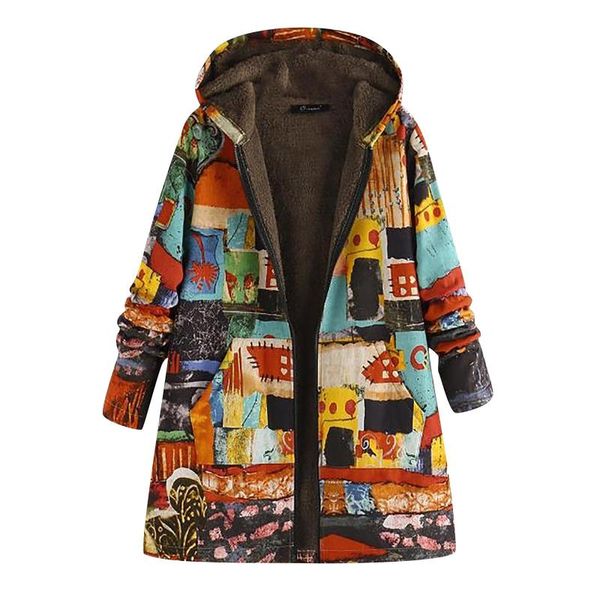 womens winter warm outwear print hooded pockets vintage oversize hasp coats 2021 winter fashion retro fluffy fur fleece coats, Black;brown
womens winter warm outwear print hooded pockets vintage oversize hasp coats 2021 winter fashion retro fluffy fur fleece coats, Black;brown