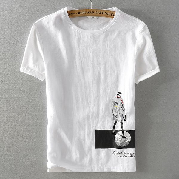 2021 new linho curto-de mangas compridas t-shirt dos homens de vero fresco e confortvel mens camisa branca moda casual t camisas masculinas, White
2021 new linho curto-de mangas compridas t-shirt dos homens de vero fresco e confortvel mens camisa branca moda casual t camisas masculinas, White