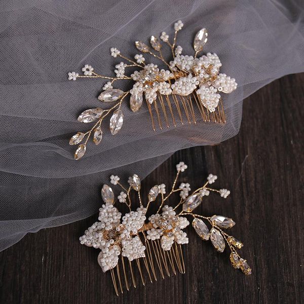 hair clips & barrettes 2 pcs pearl crystal bridal combs wedding accessories women bride comb jewelry golden headpiece party hairpin gift, Golden;silver
hair clips & barrettes 2 pcs pearl crystal bridal combs wedding accessories women bride comb jewelry golden headpiece party hairpin gift, Golden;silver