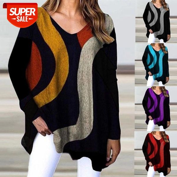 women t-shirt spring autumn geometric print v-neck long sleeve loose pullover t-shirts fashion plus size casual tee shirt female #mv7q, White
women t-shirt spring autumn geometric print v-neck long sleeve loose pullover t-shirts fashion plus size casual tee shirt female #mv7q, White