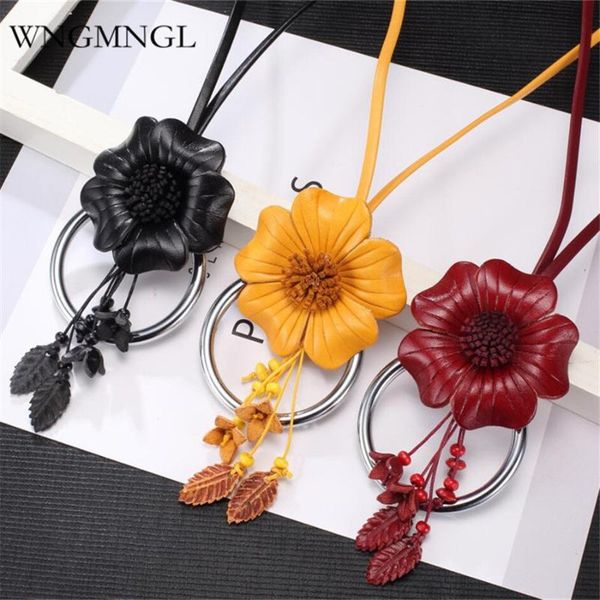 pendant necklaces wngmngl 2021 women long vintage genuine leather flower necklace for charm statement fashion jewelry, Silver
pendant necklaces wngmngl 2021 women long vintage genuine leather flower necklace for charm statement fashion jewelry, Silver