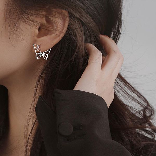hoop & huggie cute romantic butterfly earrings simple style hollow small animal trendy female piercing earring accessories for women, Golden;silver
hoop & huggie cute romantic butterfly earrings simple style hollow small animal trendy female piercing earring accessories for women, Golden;silver